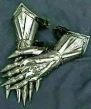 Medieval Gauntlet Pair Accents Knight Crusader Armor Steel Gauntlet Gloves Larp