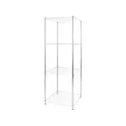 Pinnacle 1800 x 450 x 450mm Chrome 4 Tier Adjustable Shelving Unit