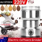 Electric Coffee Grinder Grinding Milling Spice Matte Stainless Steel Blender AU