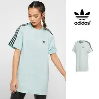 在飛比找蝦皮商城優惠-Adidas 薄荷綠 短袖T恤 女款 純棉 寬鬆 落肩 運動