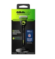 GILLETTE LABS WITH EXFOLIATING BAR NFL SPECIAL EDITION 1 RAZOR, 1 CARTRIDGE, 1 S