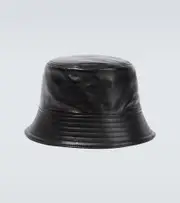 [Prada] Prada Leather bucket hat L black