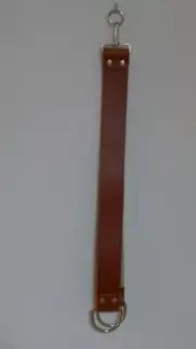 2.5" Latigo Leather Razor Strop w/Cotton Canvas Sharpening Paste Strop
