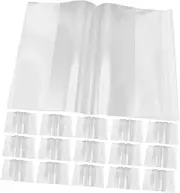 jojofuny Book Accessories 20 Pack Plastic Book Covers Textbook and Notebook Sleeves High Transparency Water Resistant Reusable