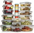 Razab 35 Pc Set Glass Food Storage Containers with Lids - Meal Prep Airtight ...