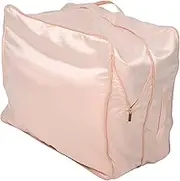 WHAMVOX Large Capacity Blanket Storage Bag Zipper Foldable Organizer for Comforters Clothes Bedding Space-saving