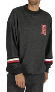 NWT$79 Tommy Hilfiger Men's Track Sweatshirt Hester Blue Size XL (UM01610)