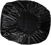 Luxshiny Black Silk Satin Mattress Protector Bed Pad Fitted Sheet Pillowcase Set for Healthy Comfortable Sleep