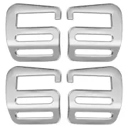 2 Pair g Hook Webbing Slide Buckles 25mm Metal g Hooks Webbing Clips Silver