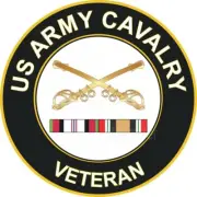 US Army Cavalry Afghanistan and Iraq Veteran Self-adhesive Vinyl Decal