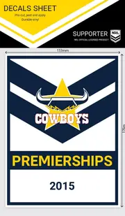 North Queensland Cowboys NRL Heritage Premiership Decal Sticker