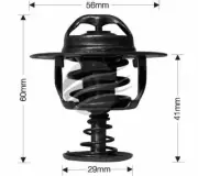 Dayco Thermostat (inc seal) for Mitsubishi Pajero iO 1999 - 2002 1.8L 4 cyl 16V (for: Mitsubishi)
