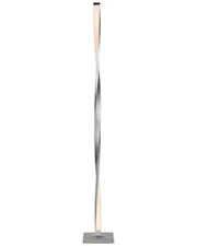 BRIGHTECH Helix Silver LED Floor Lamp