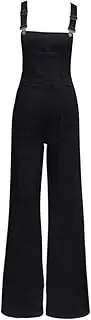 [YiKeGuiHuaShu] Waisted Wide-Leg Suspender Jeans for Slim-Fitting, Waist-lengthening, Autumn Straight-Leg Drape Trousers