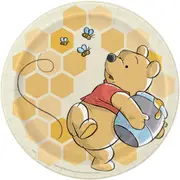 Winnie the Pooh Honeycomb Large Paper Plates (Pack of 8)