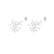 18K Gold Atomic Earrings, Retro Atomic Earrings, Punk Snowflake Earrings
