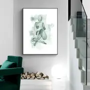 Abstract green body Canvas Prints