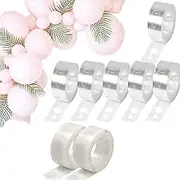 DAWNTREES Balloon Arch Strip Kit, 30m Decorating Strip Kit for Arch Garland,Ballon Tape Strips and 200 Dot Glue for Birthday Wedding Baby Shower Party DIY Decorations.