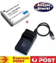 Battery plus Charger For NB-6L Canon PowerShot SX280 HS SX540 HS SX600 HS Camera