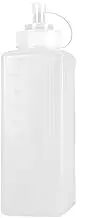 Reusable And Durable Squeeze Bottle For Kitchen Seasoning – Large Capacity Food Grade PP Plastic Squeeze Sauce Bottle, 1000ml