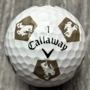 New Callaway Chrome Soft Truvis Wyoming University Logo Golf Ball (1)