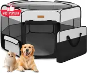 Portable Foldable Pet Playpen Dog Cat Puppy Exercise Kennel Large Indoor Outdoor