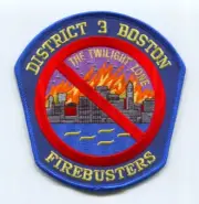 Boston Fire Department District 3 Patch Massachusetts MA