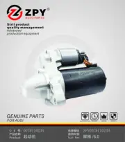 For 2007-2010 Audi Q7 4.2L V8 Starter Motor 1.4kW ClockWise Rotation 9 Teeth 12V