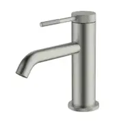 Abey Gareth Ashton BRUSHED NICKEL FINISH Poco Knurled Basin Mixer 6B1-KBN
