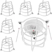 White Fire Sprinkler Head Guard Cover (6 Pack)