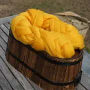 Corriedale Wool Tops roving, Yolk, DHG, 50g, needle and wet felting, spinning