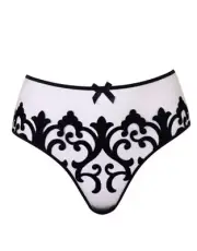 Agent Provocateur Haylie Black Nude Brief AP4 Large NWT $215