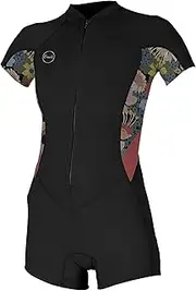 O'Neill Wetsuits Women's Bahia Full Zip Short Sleeve Spring