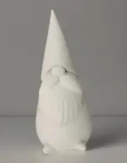 Gnome with Hat Approx 8 Inches Tall~ Ready to Paint~ Ceramic Bisque