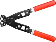 CV Axle Boot Clamp Pliers Tool Heavy Duty Steel CV Boot Clip Pliers with 1/2 inch Square Hole for Ear Type Clamp Crimping or Removal..(gules)