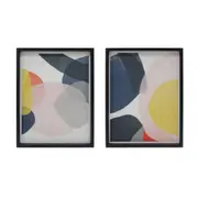 Bubble Abstract Framed Wall Art - Set of 2