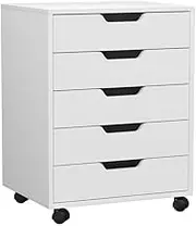 Artiss 5-Drawer Filing Cabinet Mobile Storage Cabinet Chest of Drawers Stand