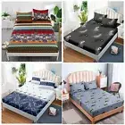 Soft Elastic Deep Fitted Sheet Queen King Size Mattress Protector Bedding Set AU