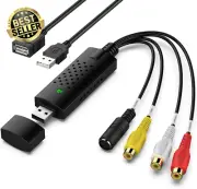 DIGITNOW! USB Audio Video Capture Card RCA to USB Converter for VCR VHS TV DVD