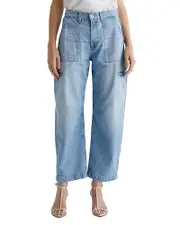 Ag Hazal High Rise Wide Leg Jeans in Siren