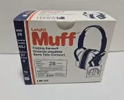 New In Box Howard Leight Folding Ear Muffs 28 Decibels Blue Model LM-77