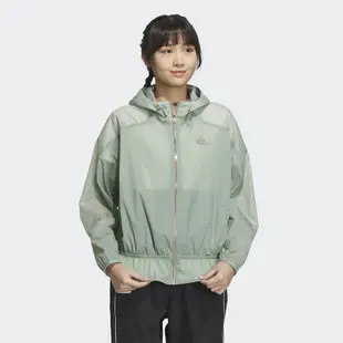 【ADIDAS】FOT WVN JKT 風衣外套 女 綠色-HY2828