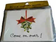 Holiday Invitations MISTLETOE Pack of 10 Cards SEALED! Vintage DRAWING BOARD