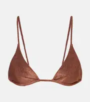 [Jade Swim] Jade Swim Via terry bikini top AU 16 brown