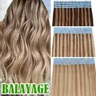 Skin Weft Brazilian Hairs Tape In Real Remy Human Hair Extensions Highlight Long