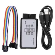 Logic Analyzer 24MHz Logic Analyzer Device USB Logic Analyzer Device Set Mini Digital Pocket Size 8 Channel Input Memory White Black