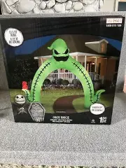 Tim Burton’s 13 Ft Halloween Light Up Green Oogie Boogie Archway Inflatable New