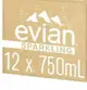 [COSCO代購4] W137228 Evian 氣泡天然礦泉水 750毫升 X 12入