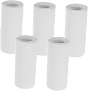 PLAFOPE 5 Rolls Mini Handheld Printer Mini Printer Stickers Self Adhesive Thermal Label Self Adhesive Labels Sticky Label Thermal Labels Printer Sticker Thermal Sticker Labels