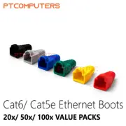 Multi Color Ethernet RJ45 Cable Connectors and Boots Plug Cover 20 50 100 Pcs